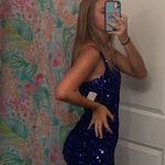 NWT Royal Blue Sequin Mini Dress Size XS Photo 1