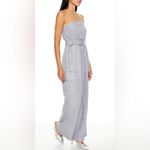 Forever 21 
BELTED PINSTRIPED CARGO
JUMPSUIT Photo 1