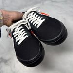 Off-White NEW  Vulc Vulcanized Lace Up Canvas Suede Low Top Sneaker Shoe Black 37 Photo 3