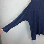 Michael Lauren ‎ Blue Slouchy Long Sleeve Crewneck Knit Top Size XS/S Photo 2