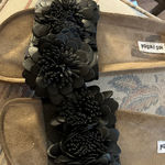 Not Rated   Black Floral Women's Sandals 9 Photo 1