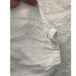 NWT Alessia Pacini 100% Linen Top LARGE White Beach Woven Embroidered Lagenlook Photo 3