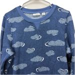 LL Bean Blue Gray Lightweight Pullover Crew Neck Sweater Fleece Size MEDIUM Photo 2