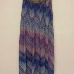 Ecote Ecoté Mermaid Purple Blue Embellished Maxi Dress Sequin Rhinestone Bodice Photo 0