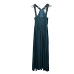 Lulus Air of Romance Forest Green Halter Gown Maxi Dress Size LARGE Photo 6