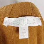 Abound  Linen Blend Shorts High Waist Button Front‎ Casual Brown 1X Photo 1