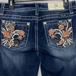 Miss Me Chloe Dark Indigo Boot Cut Jeans Wo size 29 bold stitching silver accent Photo 14