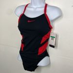 Nike  Swim Hydrastrong Black and Red Swimsuit size 4 new with tags Photo 1