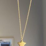 Handmade grunge y2k star swirl fully gold stainless steel chain necklace💫🌀 Photo 2