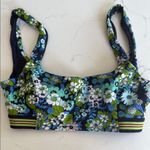 Aerie  Blue and Green Crop Top with Vibrant Design Photo 7