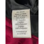 Coldwater Creek  Women's Floral Ruffle Collar Blazer Jacket Lined Burgundy Sz 16 Photo 5