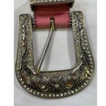Pink Studded Leather Belt With Rhinestone Buckle SKIU 7590 Photo 2