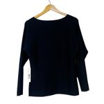 Cyrus NWT  Black Ribbed Boat Neck Dolman Sleeve Sweater Size S Photo 2