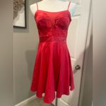 Laundry by Design  Spaghetti Strap Silk & Cotton Dress Blush Red Size Petite Sz 6 Photo 15