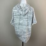 Dolan Left Coast Hoodie Sweatshirt Top M Gray Short Sleeve Dolman Frayed Trim Gray Size M Photo 4