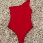 Vestique One Shoulder, Red Body Suit Photo 0