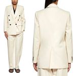 Isabel Marant  Cotton Wool Blend Blazer Jacket in Ivory Size 42 (XL US) Photo 12