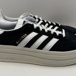 Adidas  Gazelle Bold Womens Platform Sneakers Black White Size 10 New Photo 0