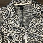 Style & Co STYLE CO. ZIP-UP PRINTED JACKET AZTEC S SMALL BLAC Photo 2