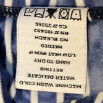 Neon Buddha blue white striped knit top size small Photo 7