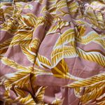 NWOT Boemo pink and yellow leaf Maxi Dress Size L Size L Photo 4