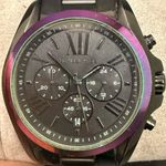 Michael Kors MK6444 Bradshaw Chrono Black-tone Iridescent 43mm Women’s Watch Photo 11