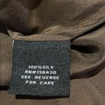 Carlisle  Vtg Sheer Whimsigoth Top w Ruffles w Silk Cami Chocolate Brown Blue 8 Photo 11