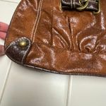 Kathy Van Zeeland  Y2K Crossbody Purse Fleur De Lis Buckles Photo 2