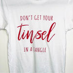 Maurice's Christmas Graphic Tee White & Red Tinsel in Tangle Photo 4