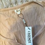 L'Agence  Women's Tan ribbed Top medium nwt Photo 1