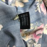 Southern Stitch Cold Shoulder Navy Floral Lace Trim Tunic Dress Photo 7