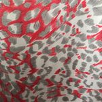 Naked Zebra Animal Print Red Satin Dress Photo 8