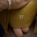 Free People Mustard yellow flat Torrance Suede Sandals Photo 6