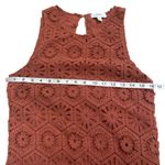 Evereve  Brooklyn Crochet Dress-SMALL-in brown brick Photo 2
