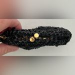 VINTAGE: Handmade kissy lock beaded coin purse. Black Photo 9