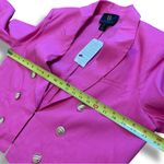 NWT House of Harlow 1960 Pink Gold Cropped Double Breasted Blazer Photo 7