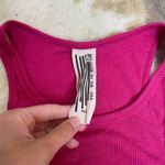 Free People hot pink ribbed tank top Photo 3