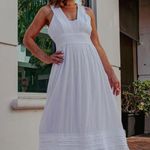 Ramy Brook Lulu White Embroidered Maxi Dress Photo 0