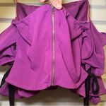 Lulumari  Purple Wired Ruffle Off Shoulder Blouse size S Photo 7