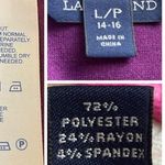 Lands' End Lands’ End Dress A-line Cap Sleeves Midi Plum Purple Women’s Size L/P 14-16 Photo 8