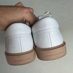 Everlane - The ReLeather® Tennis Shoe White Pale Pink Old School Classic Laceup Photo 6