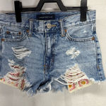 Aeropostale ‎ Blue Distressed Jean Shorts Casual Photo 0