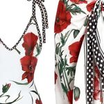 Andrea’s Deals NWT AD Floral Pattern 2 Piece Swimsuits Red Multi Photo 4