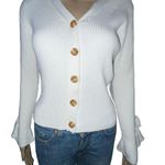 Cry Baby V Neck Ruffled Sleeve Cardigan Photo 0