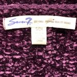 Seven7 Chenille Purple Sweater Size Small Photo 7