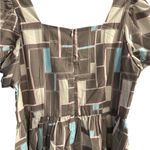 Beulah Geometric Puff Sleeve Dress size medium Photo 2