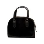 Kate Spade New York Small Women's Black Velvet Pearl-Embellished Top Handle Bag Photo 2
