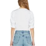 frame denim Frame Frankie Tee Puff Sleeve White S Photo 1