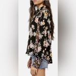 Free People  Hold On To Me Floral Printed Top Button Down Photo 5