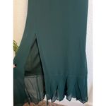 Show Me Your Mumu  Claire Midi Dress In Emerald Chiffon M NWT Photo 6